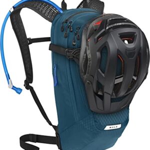 CamelBak M.U.L.E. 12 Mountain Biking Hydration Pack - Easy Refilling Hydration Backpack - Magnetic Tube Trap 100oz, Moroccan Blue/Black - Image 7