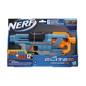 Nerf Elite 2.0 Commander RD-6 Dart Blaster, 12 Darts, 6-Dart Rotating Drum, Blasters, Kids Outdoor Toys for 8 Year Old Boys & Girls and Up - Image 8